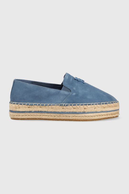 

TH SUEDE FLATFORM ESPADRILLE замшевые эспадрильи Tommy Hilfiger, синий