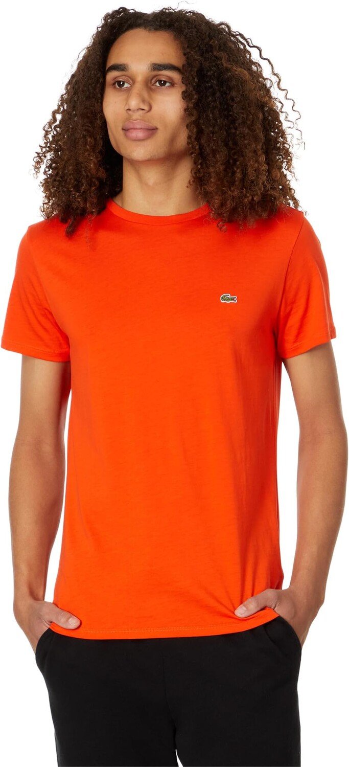 

Футболка Pima с круглым вырезом с короткими рукавами Lacoste, цвет Sunrise
