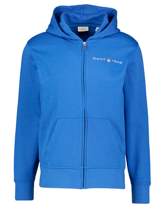 

Толстовка с принтом на капюшоне Gant, синий