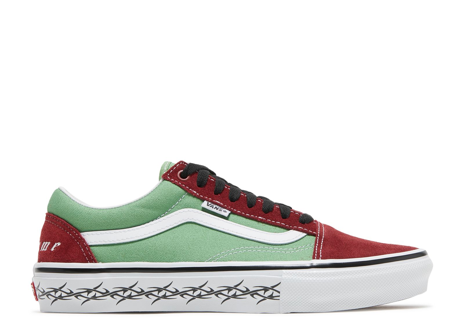 Кроссовки Vans Supreme X Old Skool 'Barbed Wire - Green', зеленый ce cog 4d barbed suture with l cannula 21g 100mm wire fact lift hilos tensores hskinlift pdo molding fishbone mono thread