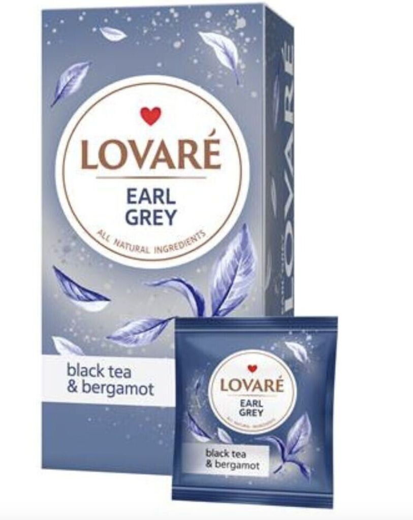 

Черный чай LOVARE Earl Grey и бергамот, 24 пакетика по 2 г Sonstige