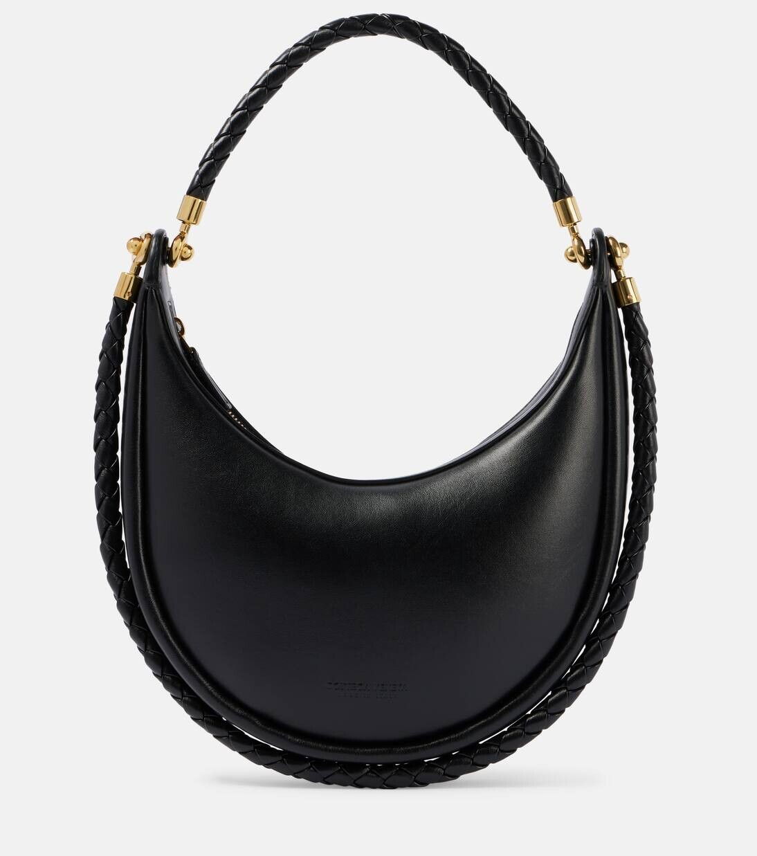 

Кожаная сумка через плечо Hula Hoop Bottega Veneta, цвет black-m brass