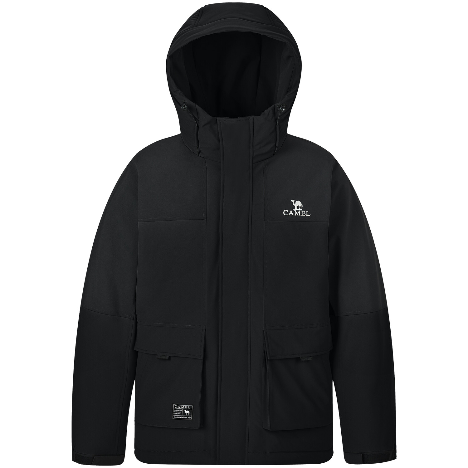 

Теплая флисовая куртка для мужчин Camel, цвет Oatmeal Gray/Phantom Black