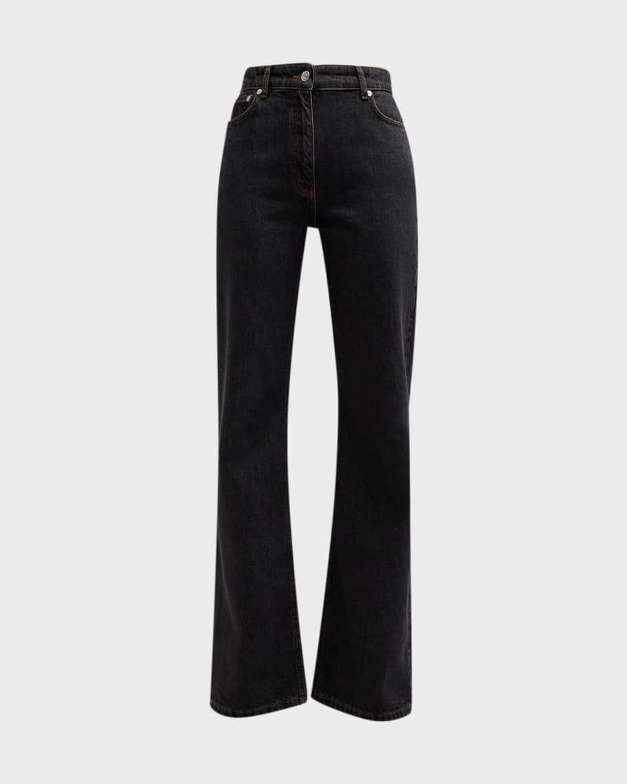 

Расклешенные джинсы с высокой посадкой Moschino Jeans