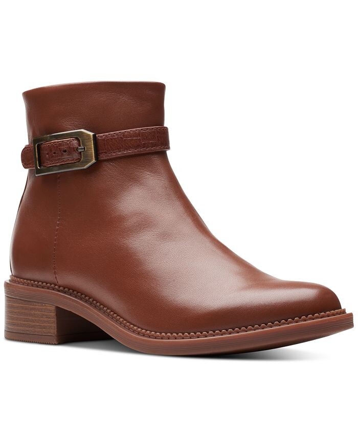 

Женские ботильоны Maye Grace с пряжками до щиколотки Clarks, тан/бежевый