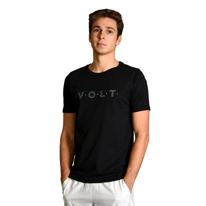 

Черная повседневная футболка Volt VOLT PADEL, цвет negro