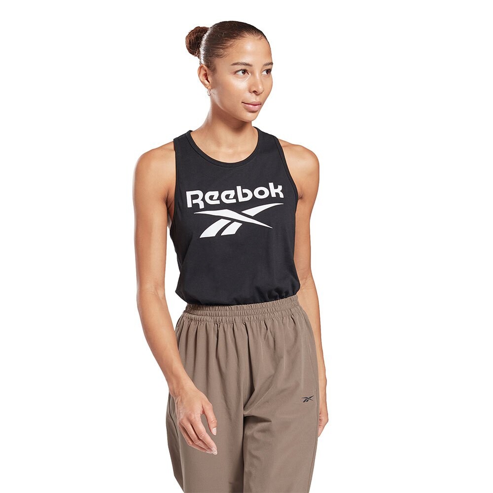 

Футболка без рукавов Reebok Identity Big Logo, черный