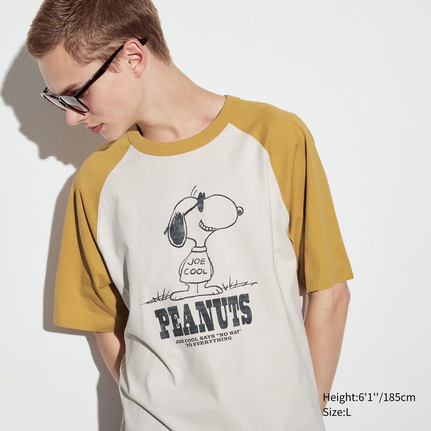 

Футболка оверсайз Uniqlo Peanuts You Can Do Everything, желтый