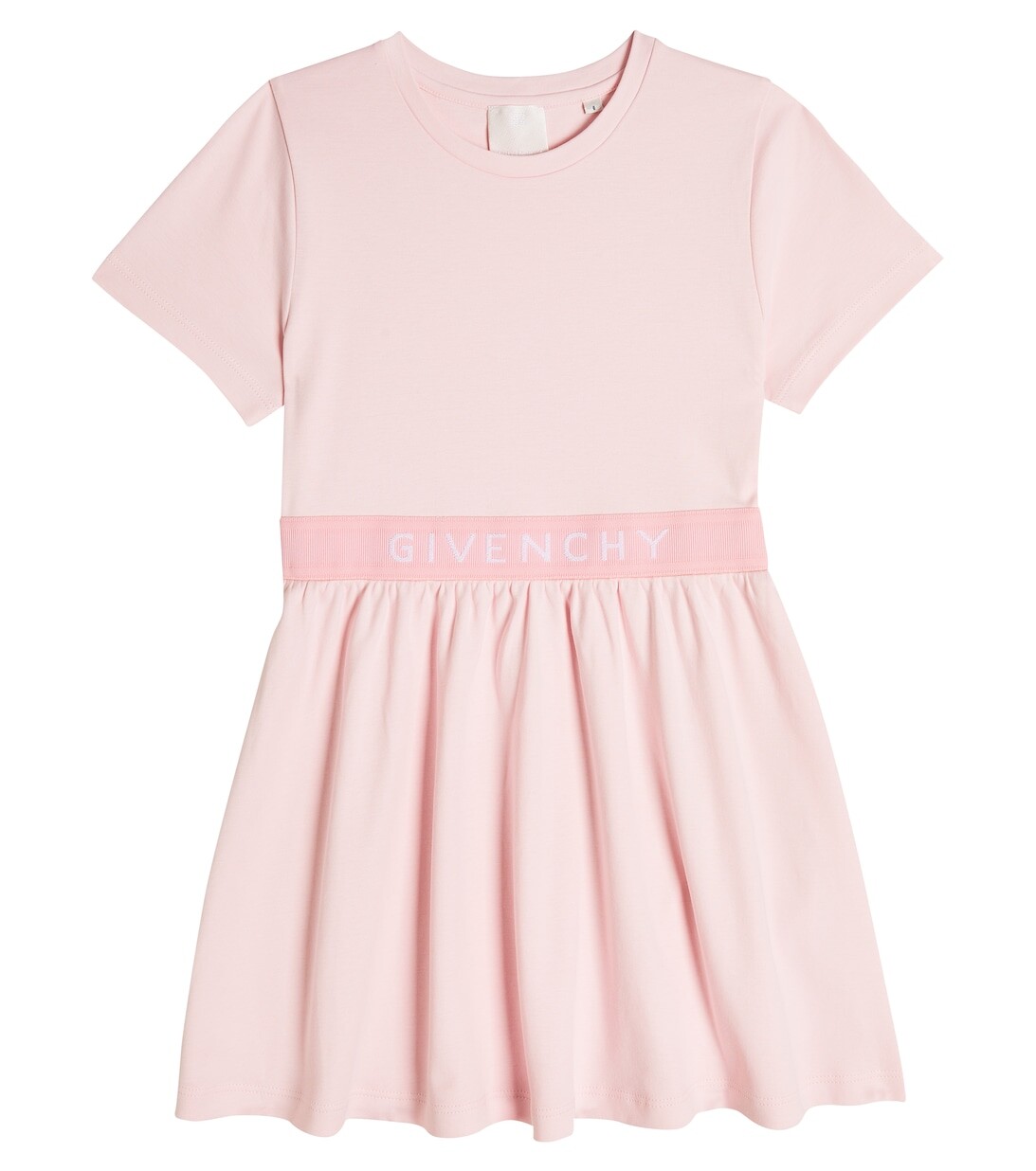 

Платье из хлопкового джерси Givenchy Kids, розовый