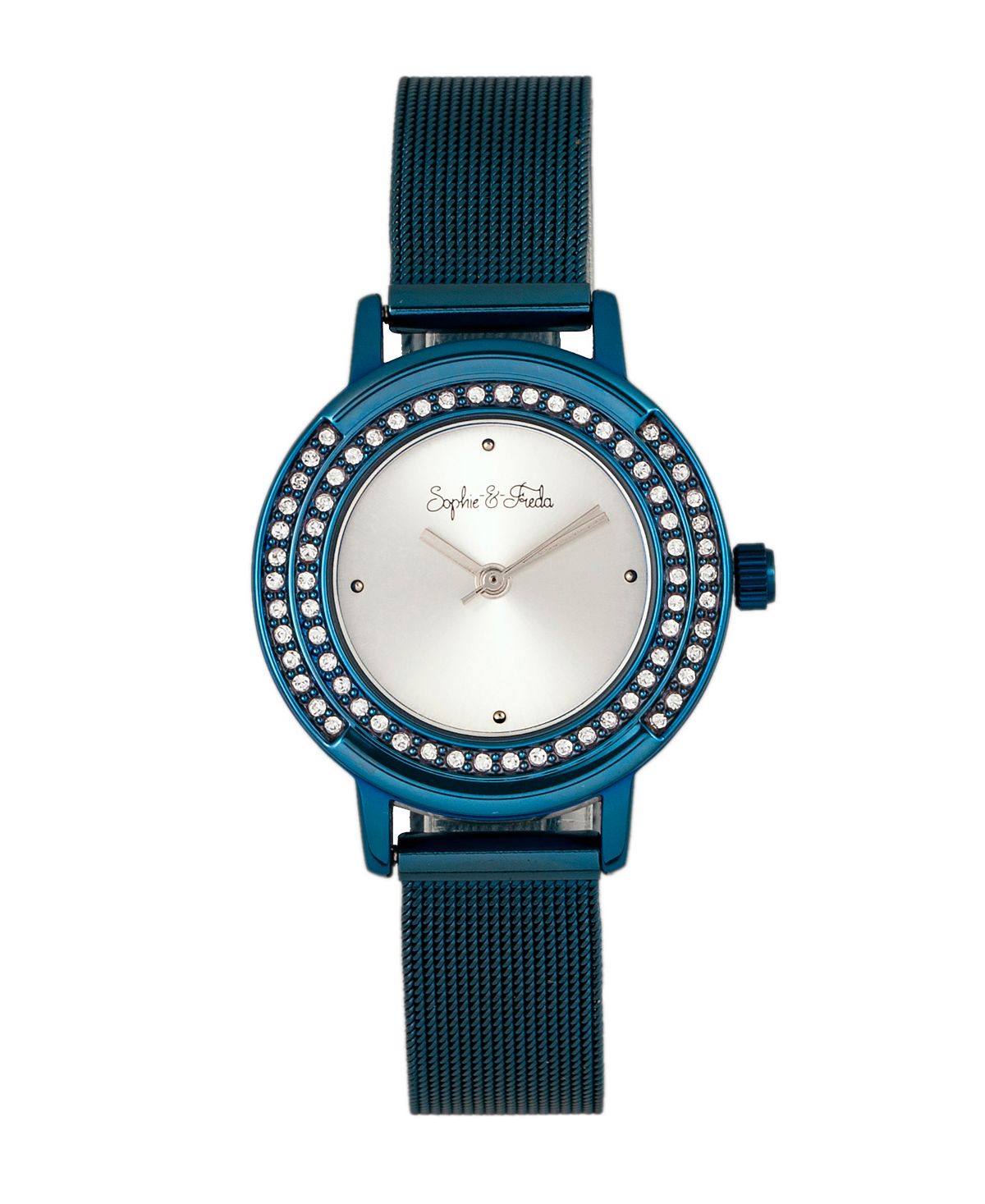 цена Кварцевые часы из кембриджского сплава 28 мм Sophie and Freda, синий