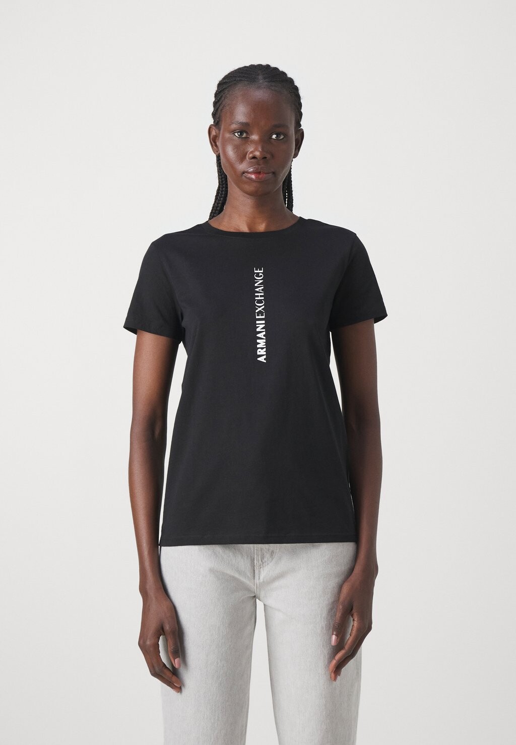 

Футболка с принтом Armani Exchange, цвет black