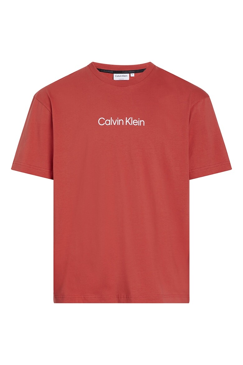 

Футболка из органического хлопка с логотипом Calvin Klein, красный