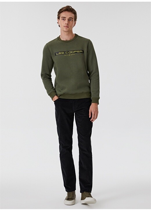 

Удобные черные мужские брюки чинос с высокой талией Lee Cooper, Черный