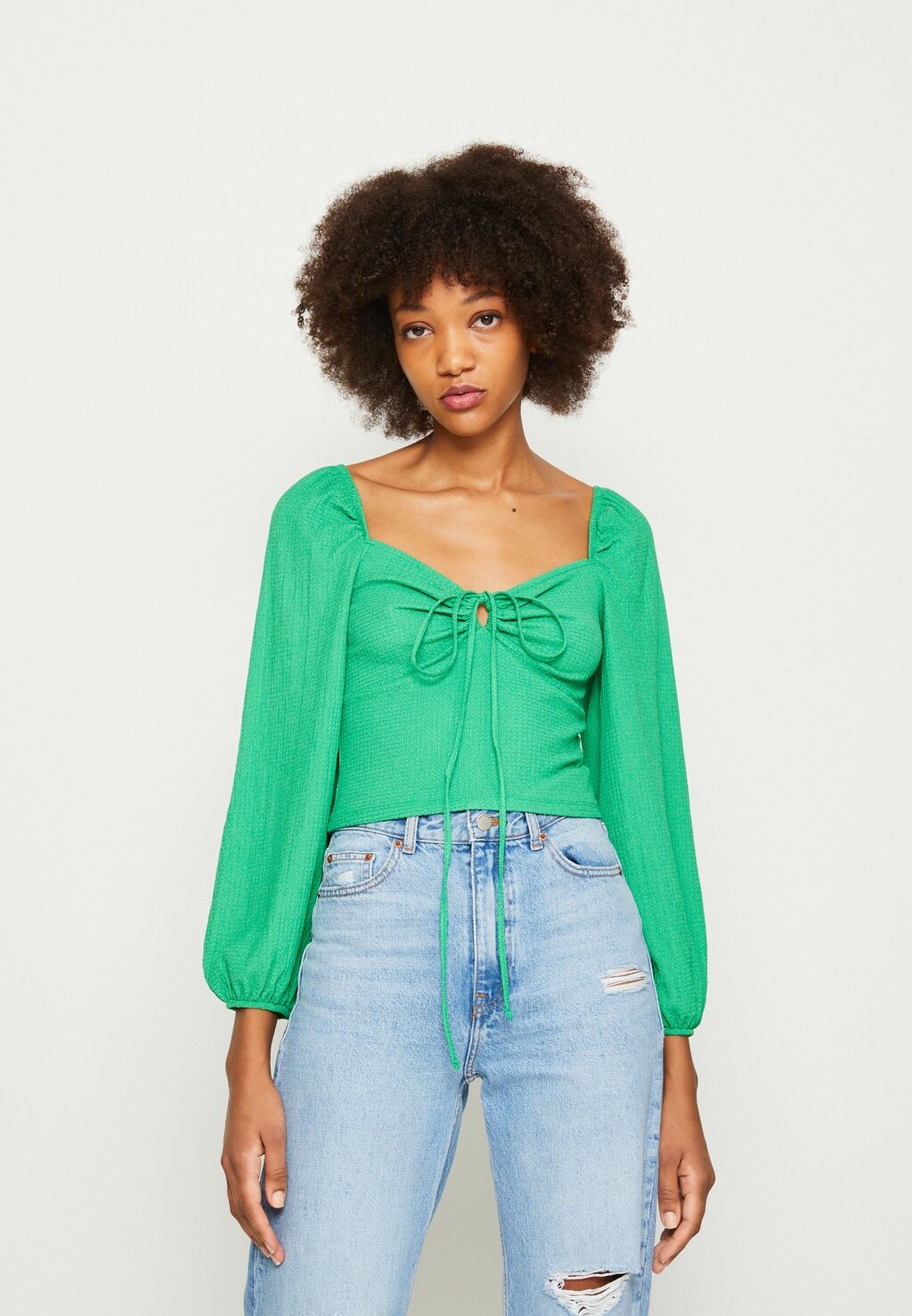 

Рубашка с длинным рукавом Monki, зеленый