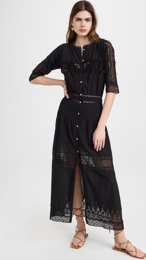 

Платье LoveShackFancy Beth, черный