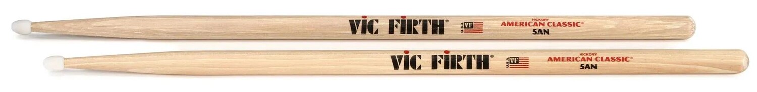 

Американские классические барабанные палочки Vic Firth - 5A - нейлоновый наконечник