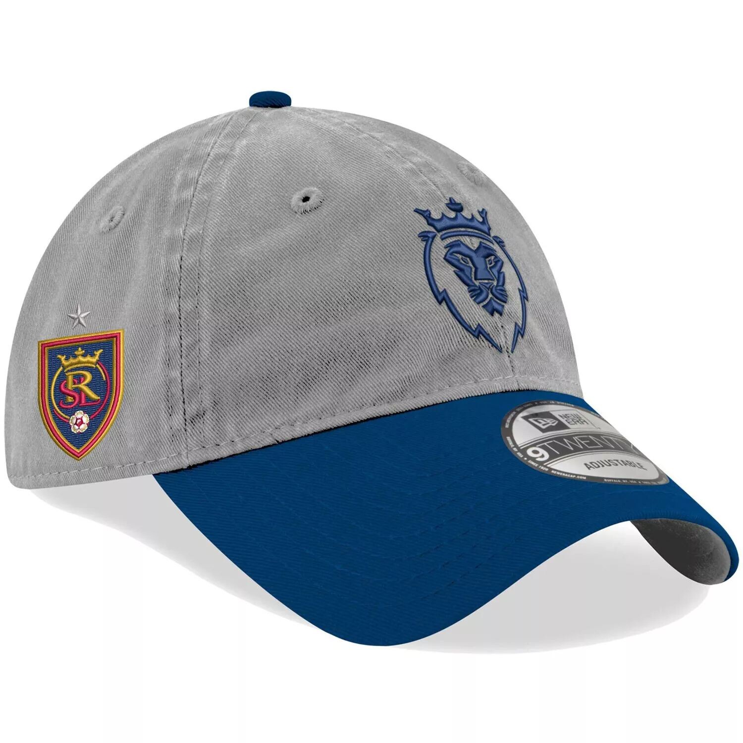 

Мужская регулируемая шляпа New Era Grey Real Salt Lake Jersey с крючком 9TWENTY