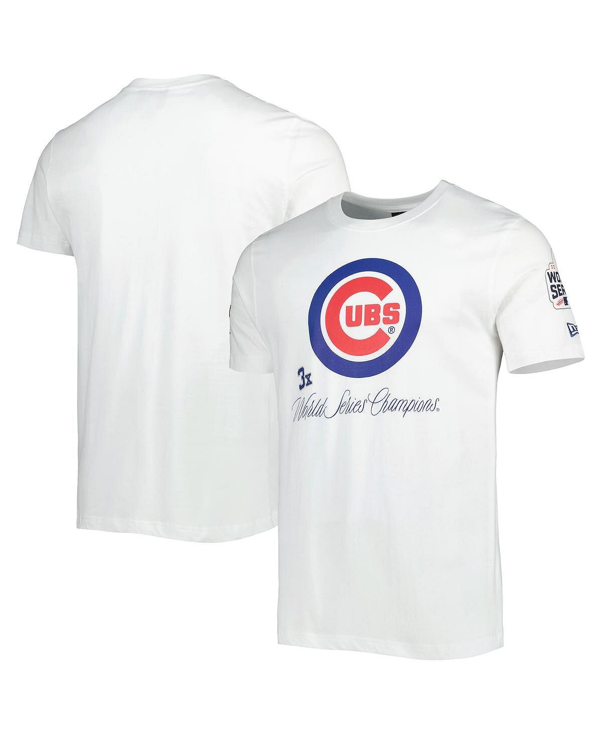 

Мужская белая футболка Chicago Cubs Historical Championship New Era, Белый