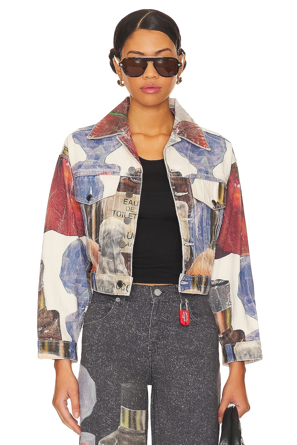 

Куртка FIORUCCI L'eau De Fiorucci Cropped Denim, цвет Multi