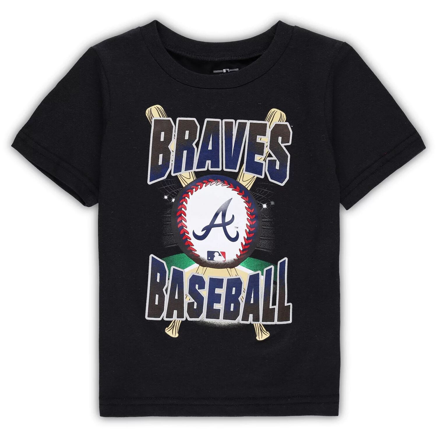 

Черная футболка для малышей Atlanta Braves Special Event Outerstuff
