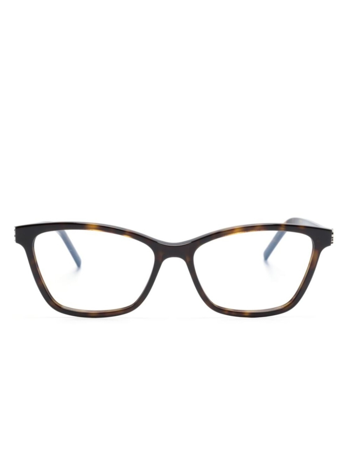 

Saint Laurent Eyewear очки в прямоугольной оправе с логотипом, коричневый
