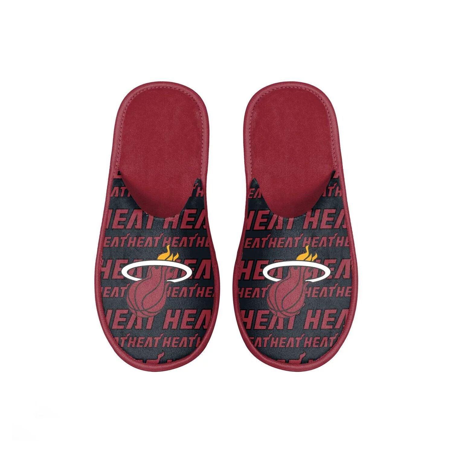 

Молодежные шлепанцы с надписью FOCO Miami Heat Scuff Unbranded