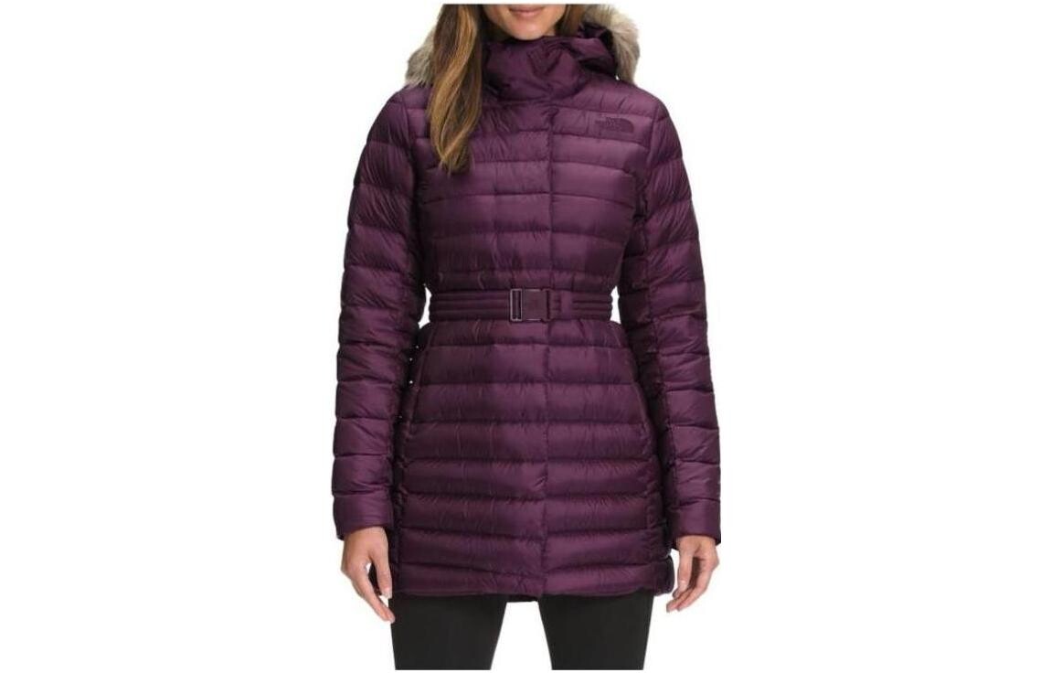 

Пуховик женский фиолетовый The North Face