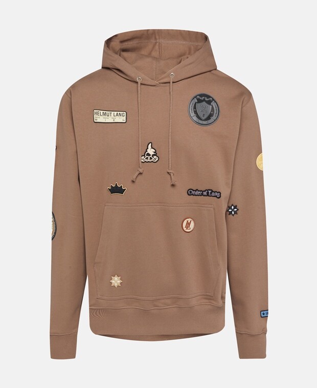 

Худи с капюшоном Helmut Lang, цвет Oatmeal