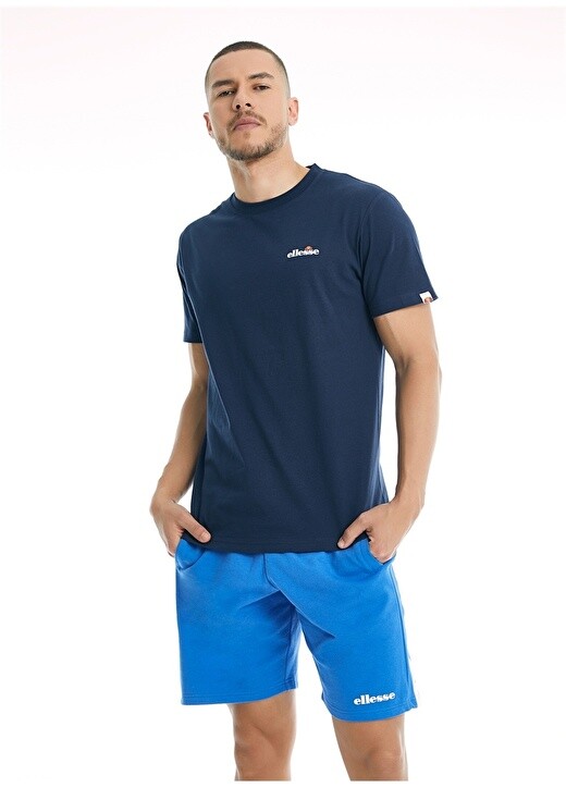 

Темно-синяя мужская футболка с круглым вырезом Ellesse, Синий