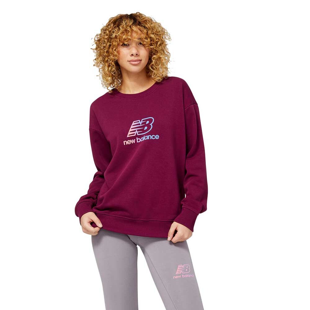 

Толстовка New Balance Essentials Puff Print, розовый