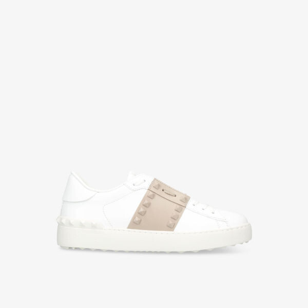 

Кожаные кроссовки rockstud untitled с низким берцем Valentino Garavani, белый