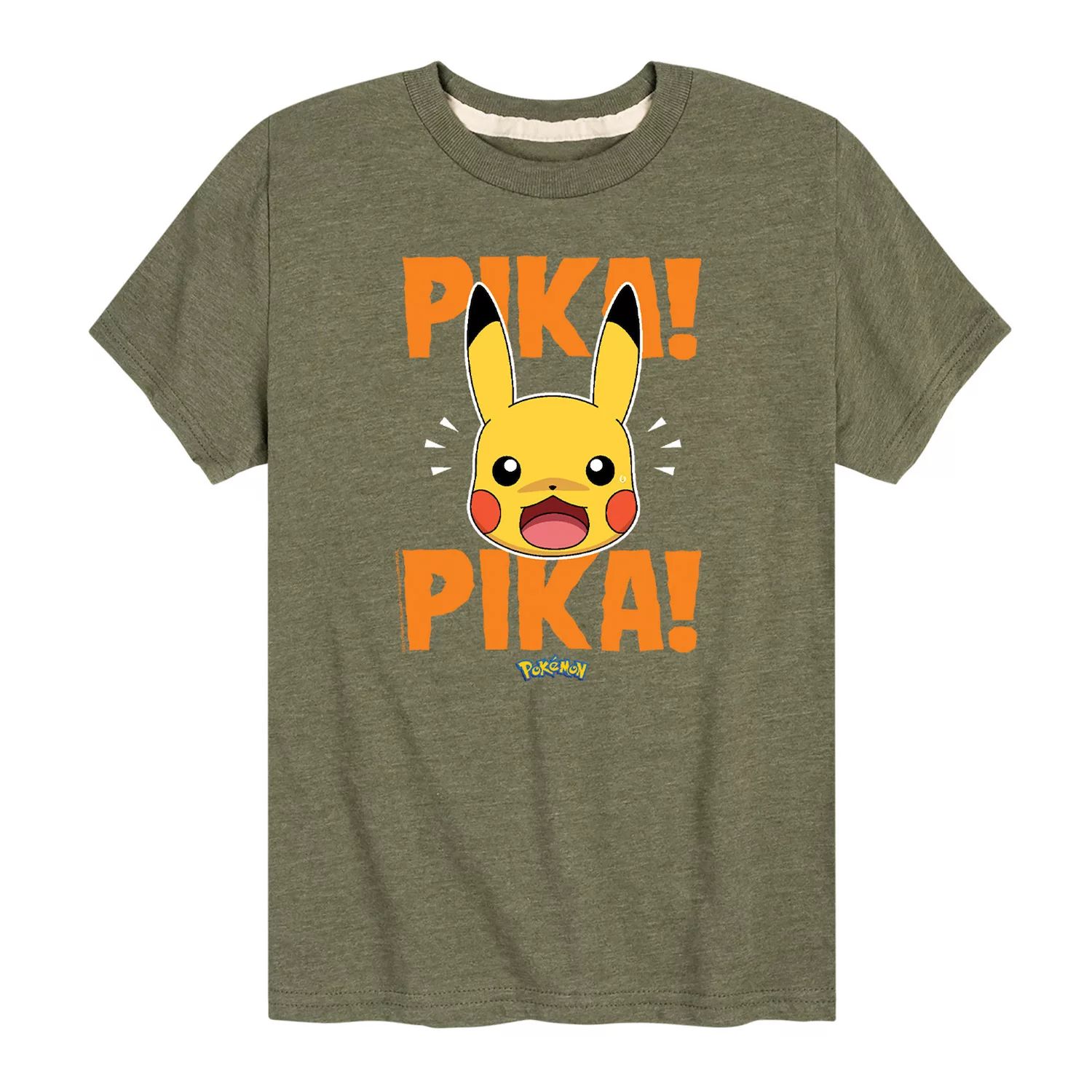 Футболка с рисунком Pokemon Pikachu Pika Pika для мальчиков 8–20 лет Pokemon набор pokemon футболка obstagoon punk серая s стикерпак pika 2