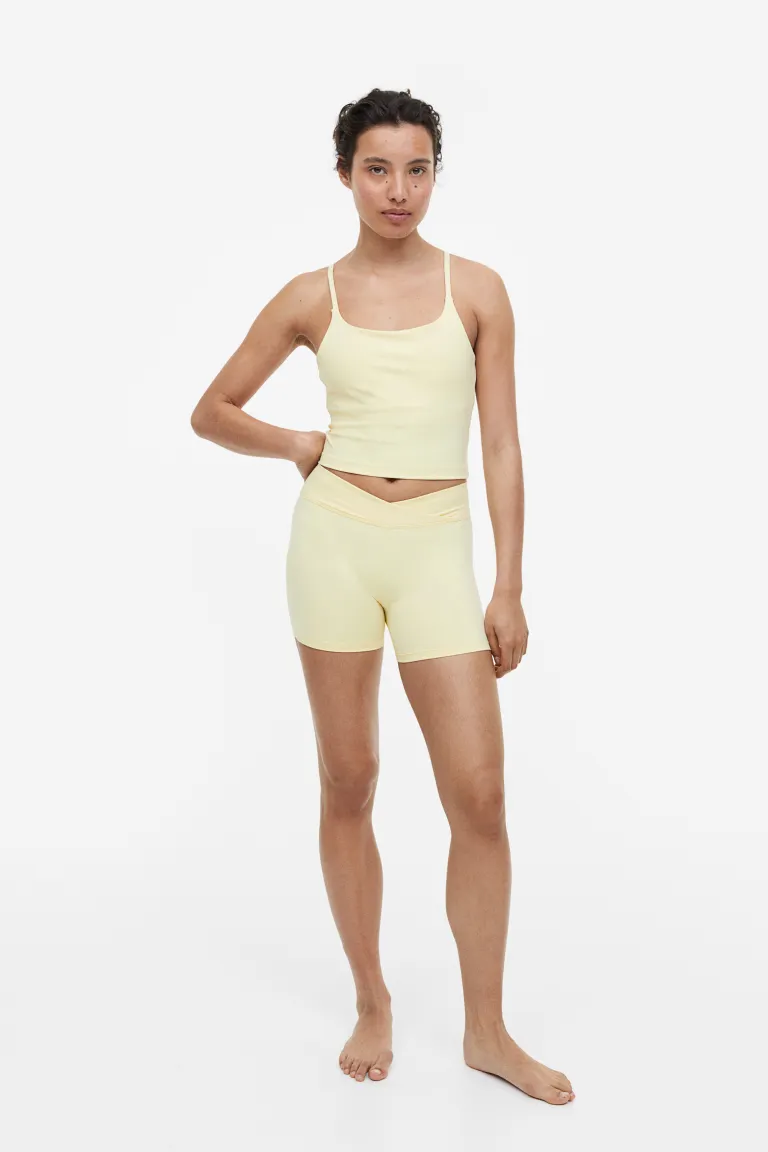 

Короткие спортивные леггинсы от softmove H&M, желтый