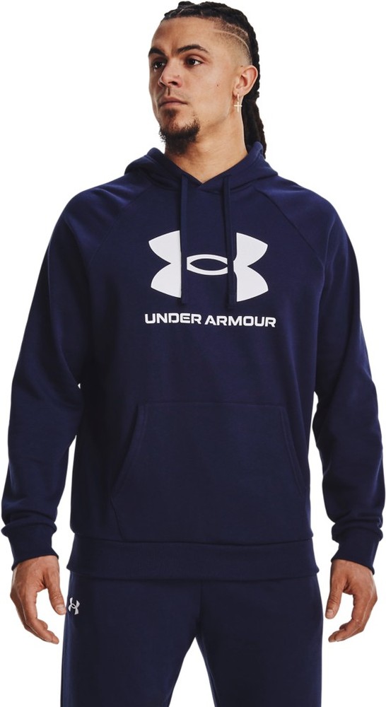 Толстовка Under Armour Hoodie UA Rival Fleece Logo Hoodie, синий