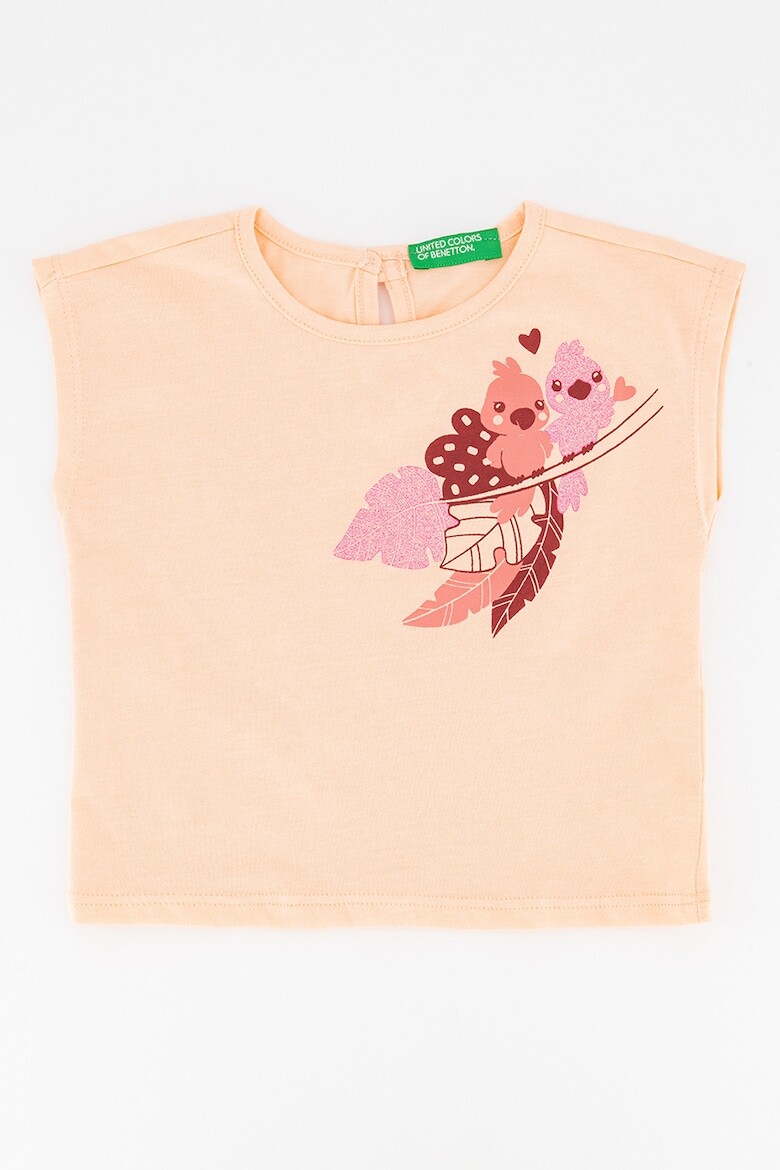 

Узорчатый топ United Colors Of Benetton, оранжевый