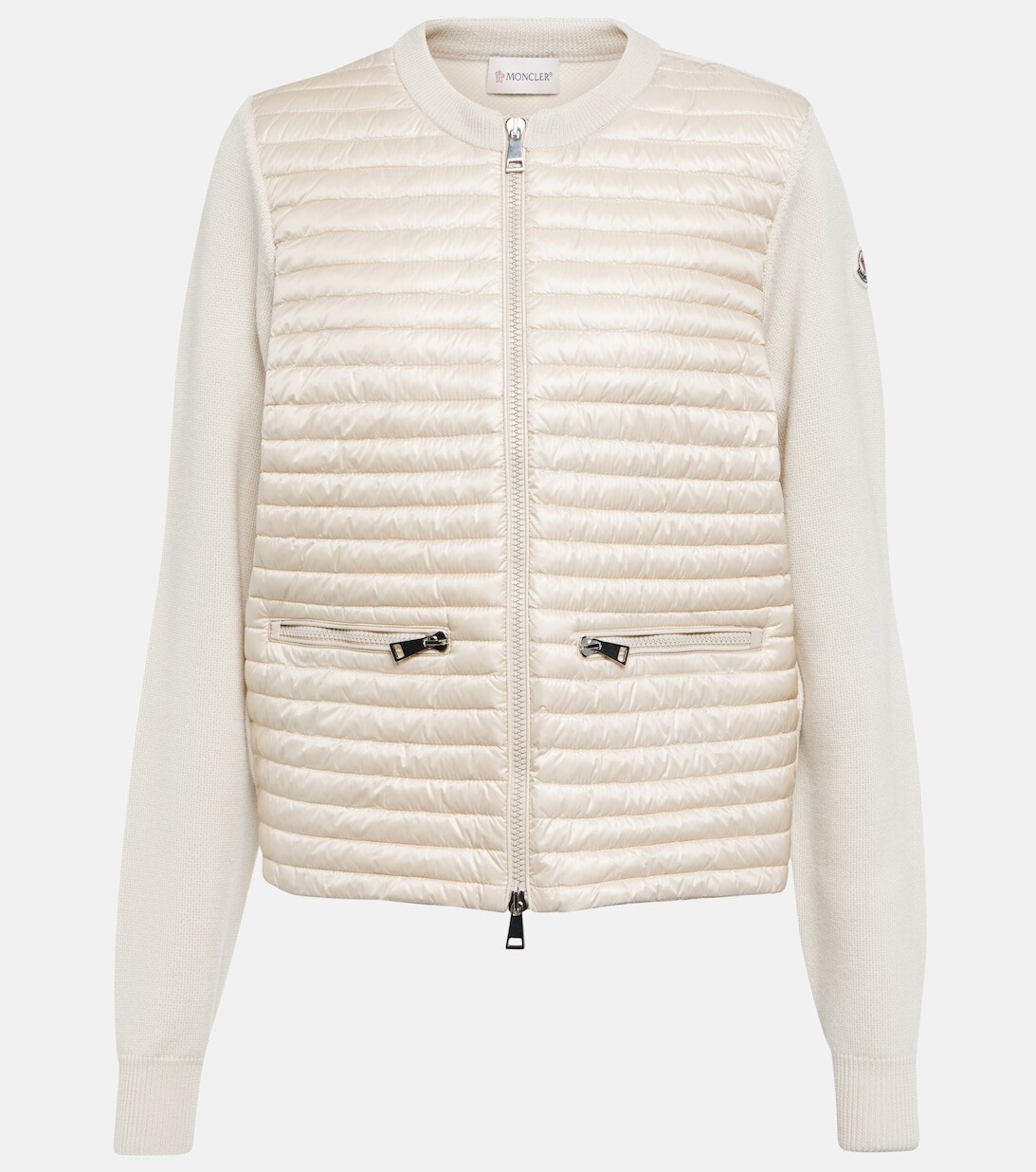 

Куртка со вставками из пуха MONCLER, бежевый