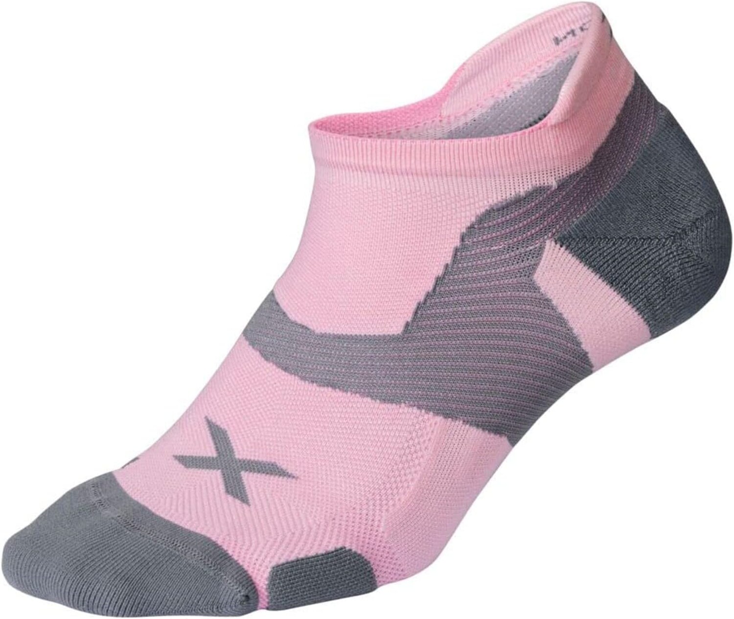 

Носки Vectr Cushion No Show 2XU, цвет Dusty Pink/Grey