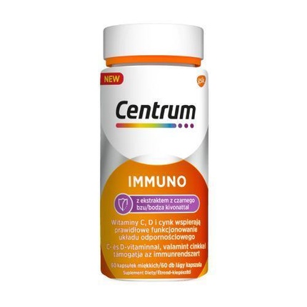 

CENTRUM Immuno с экстрактом бузины, пищевая добавка, 60 капсул Hands, Серый