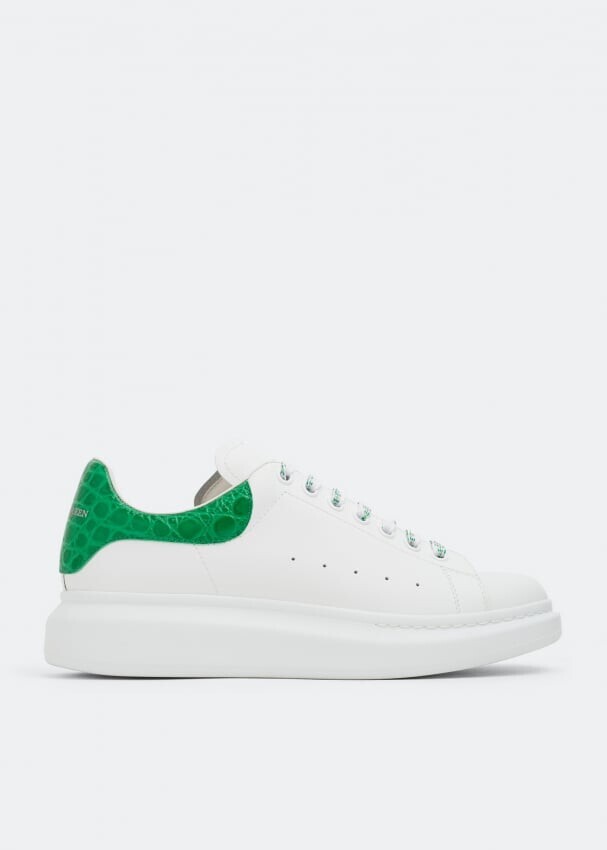 

Кроссовки ALEXANDER MCQUEEN Oversized leather sneakers, белый