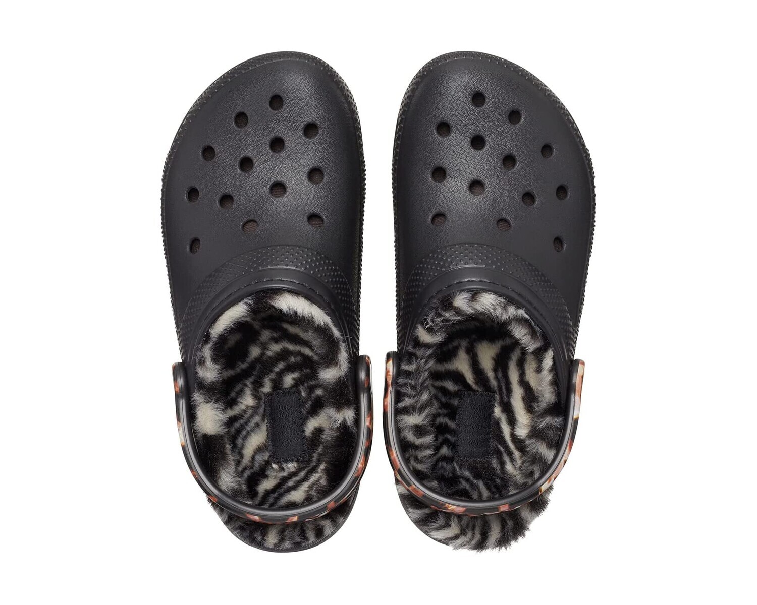 

Сабо Classic Lined Animal Print Clog Crocs, черный