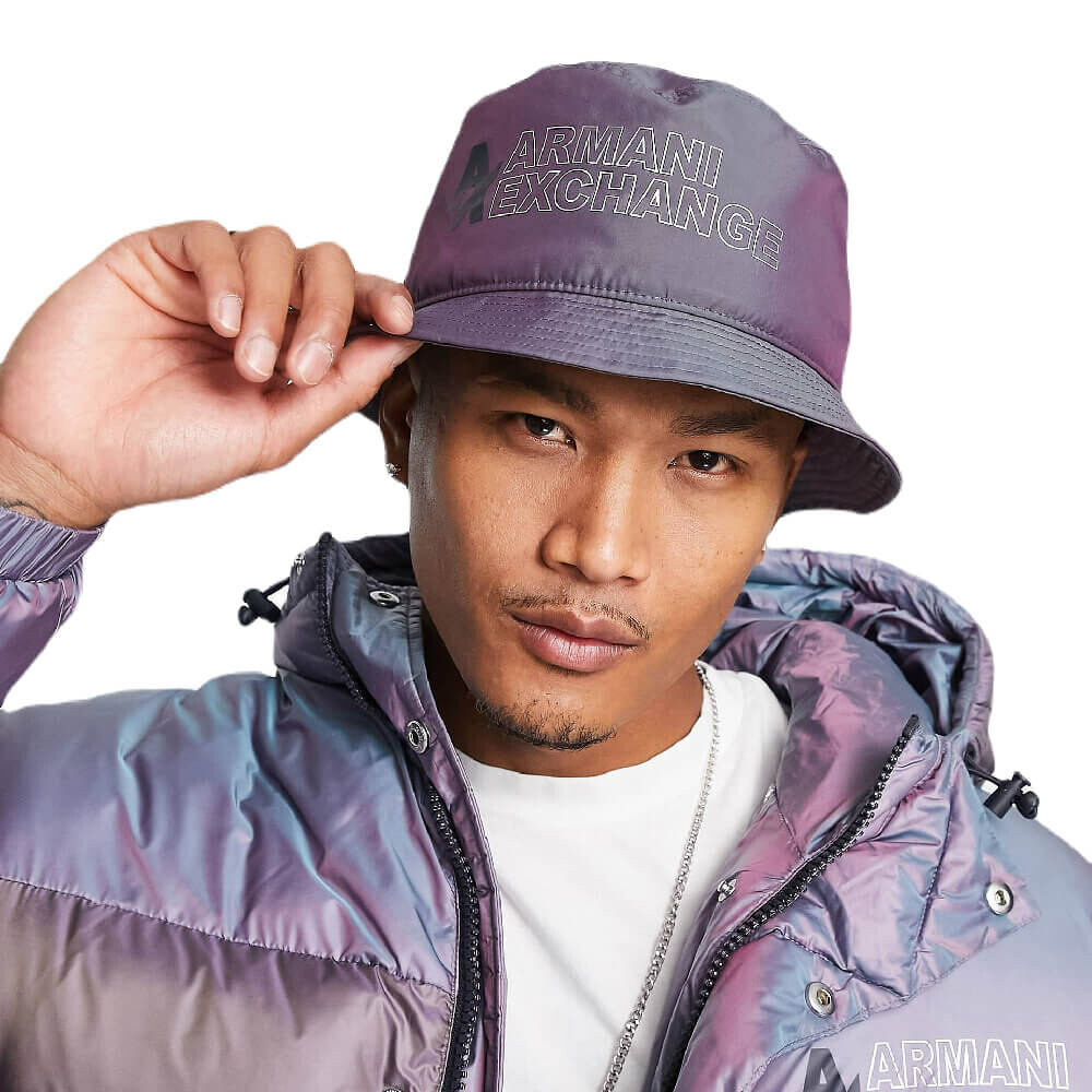 

Панама Armani Exchange Logo Bucket, фиолетовый