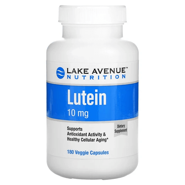 Лютеин, 10 мг, 180 растительных капсул, Lake Avenue Nutrition