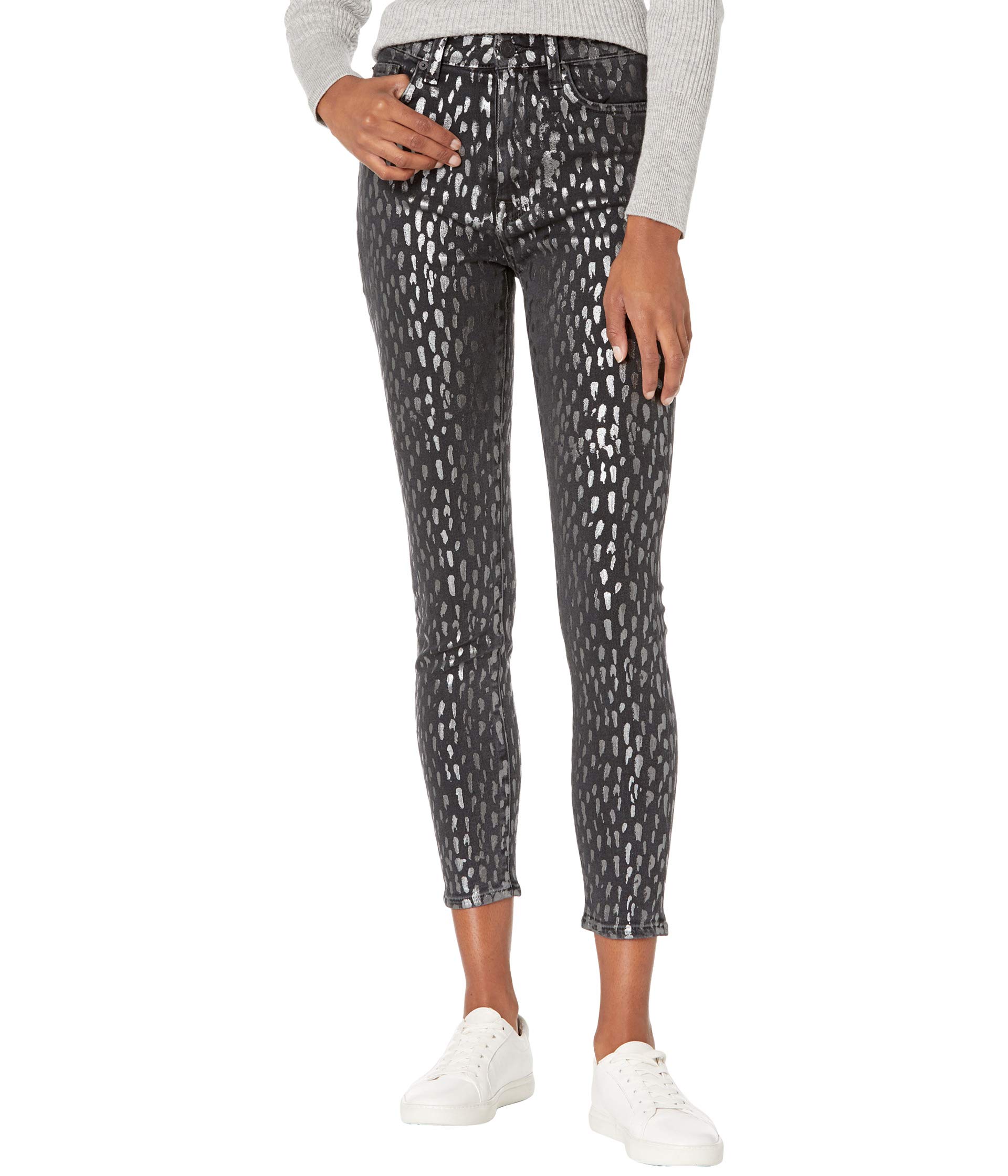 Джинсы 7 For All Mankind, The High-Waist Skinny in Foil Snow Leopard