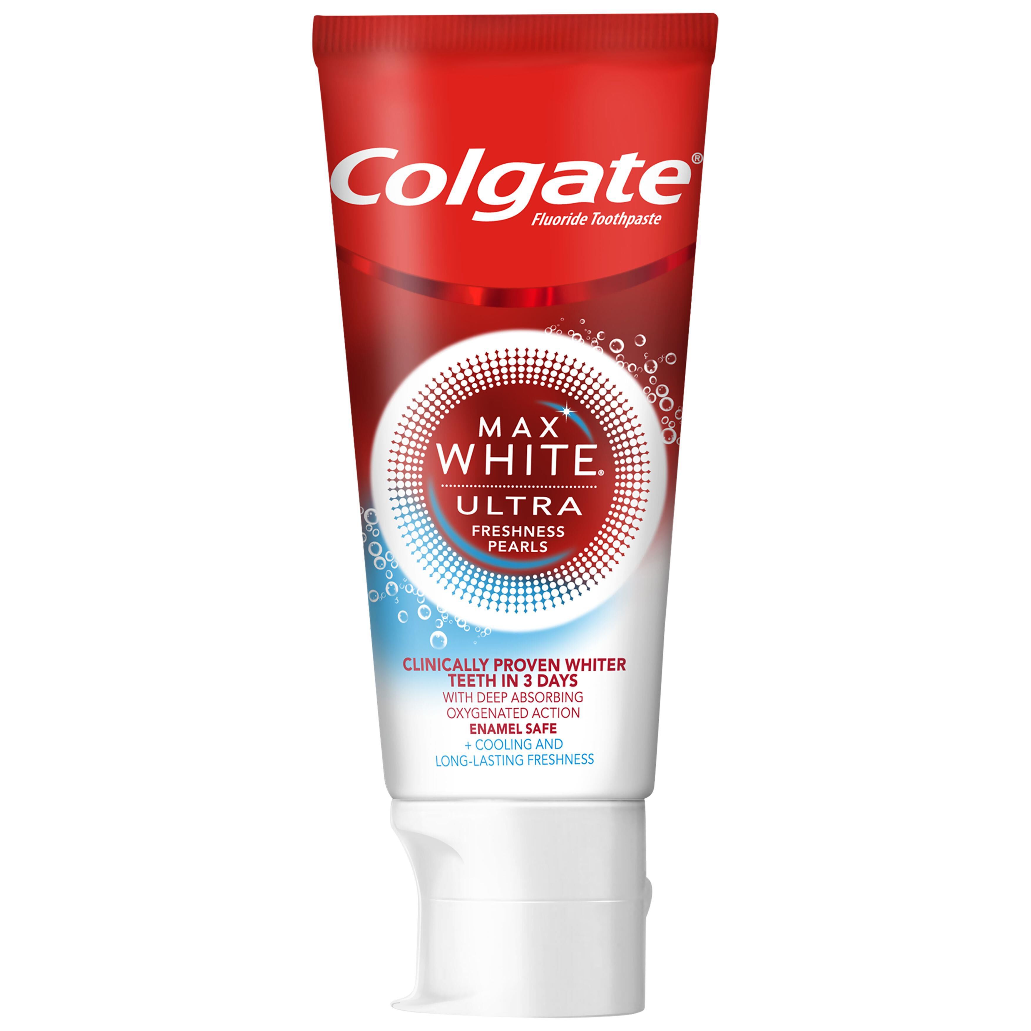 Colgate Max White Ultra Freshness Pearls отбеливающая зубная паста, 50 мл –  заказать с доставкой из-за рубежа через онлайн-сервис «CDEK.Shopping»