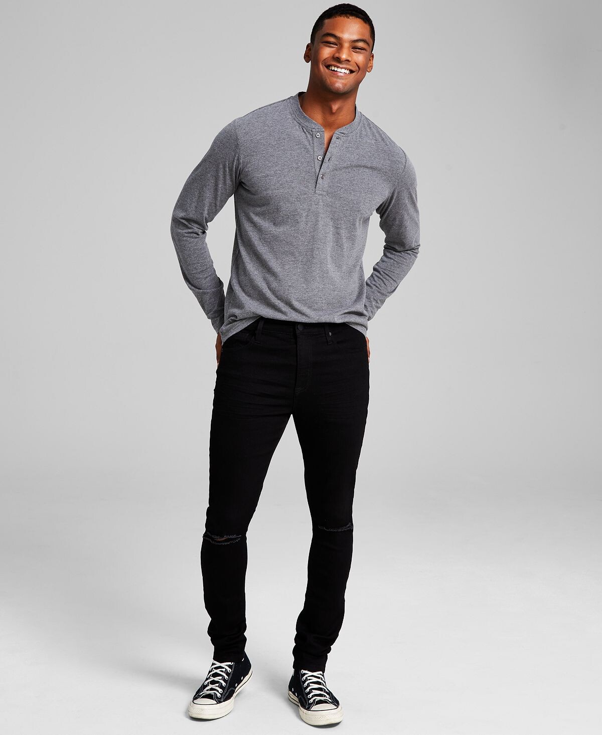 

Мужские джинсы newirk skinny-fit stretch с потертостями And Now This