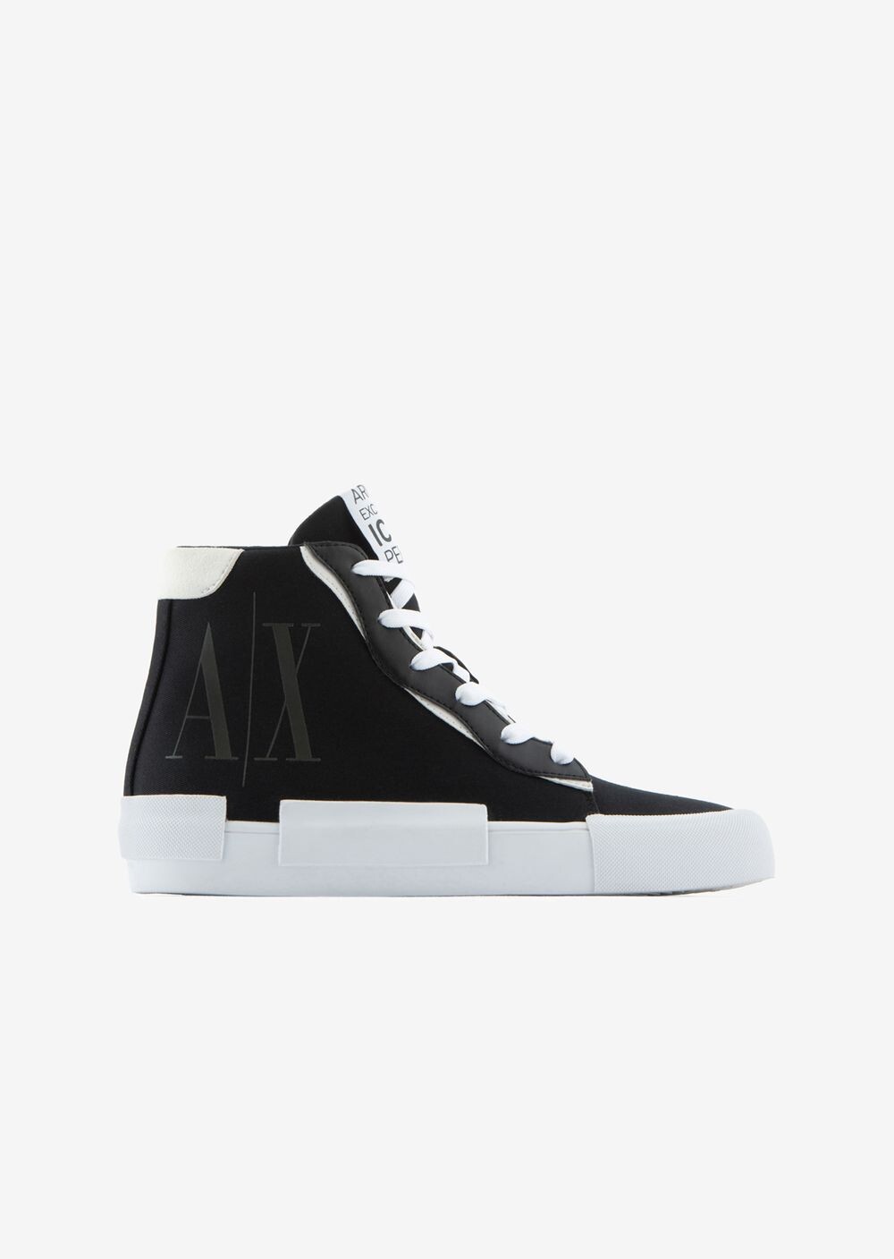 

Высокие кеды с логотипом Armani Exchange, черный
