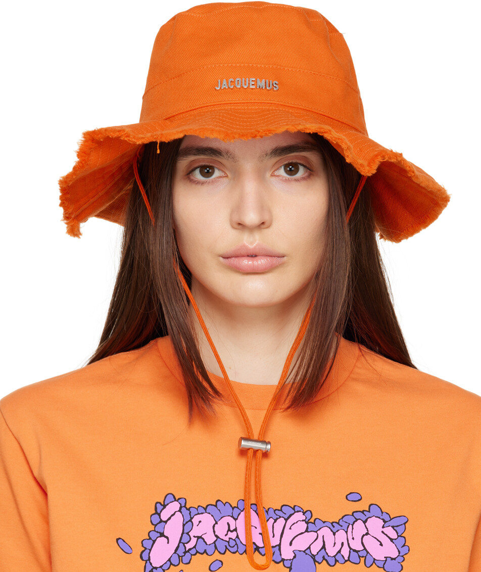 

Оранжевая пляжная шляпа 'Le Bob Artichaut' Jacquemus
