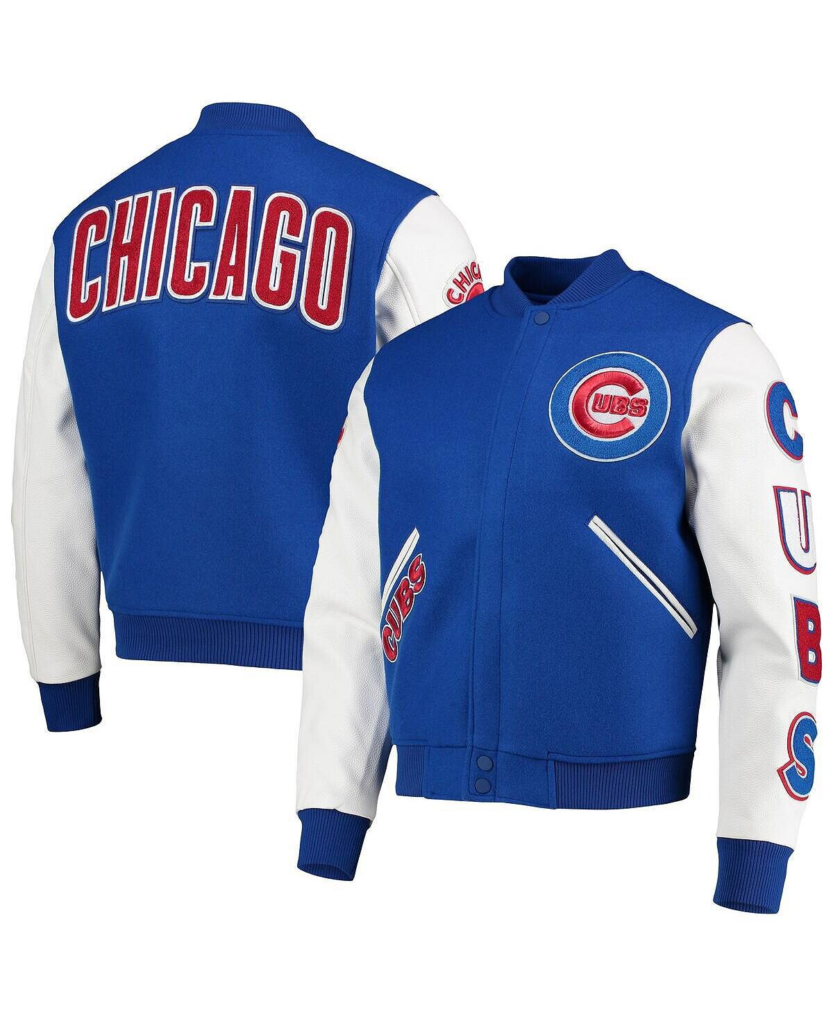 

Мужская королевская белая куртка chicago cubs varsity logo с молнией во всю длину Pro Standard, мульти