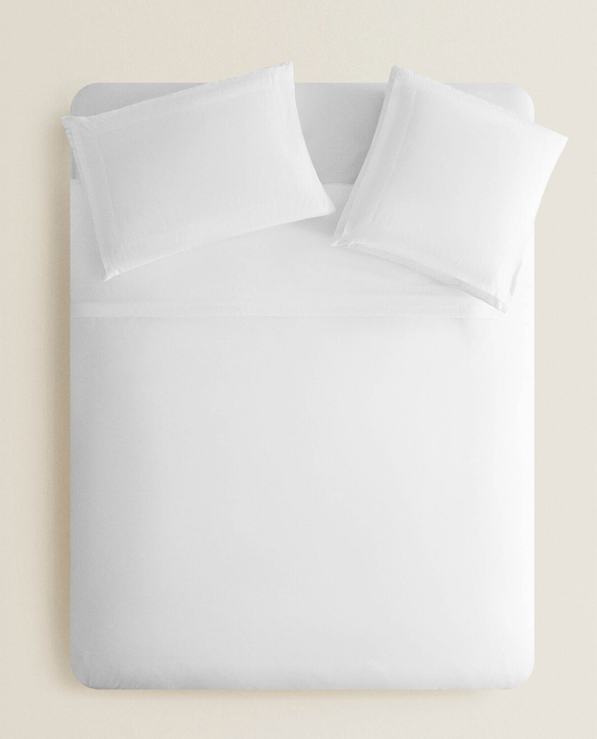 

Пододеяльник Zara Home Double Topstitched, белый
