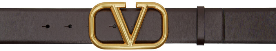 

Коричневый ремень с логотипом VLogo Valentino Garavani